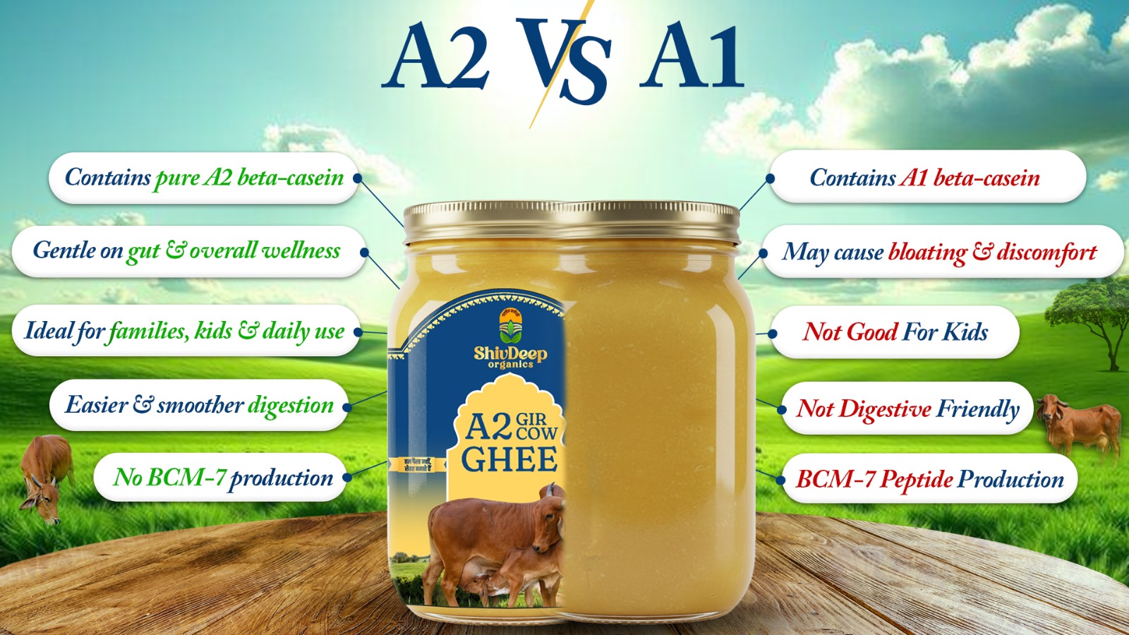 Bulk A2 Gir Cow Ghee jars for shops and restaurants in Bhopal